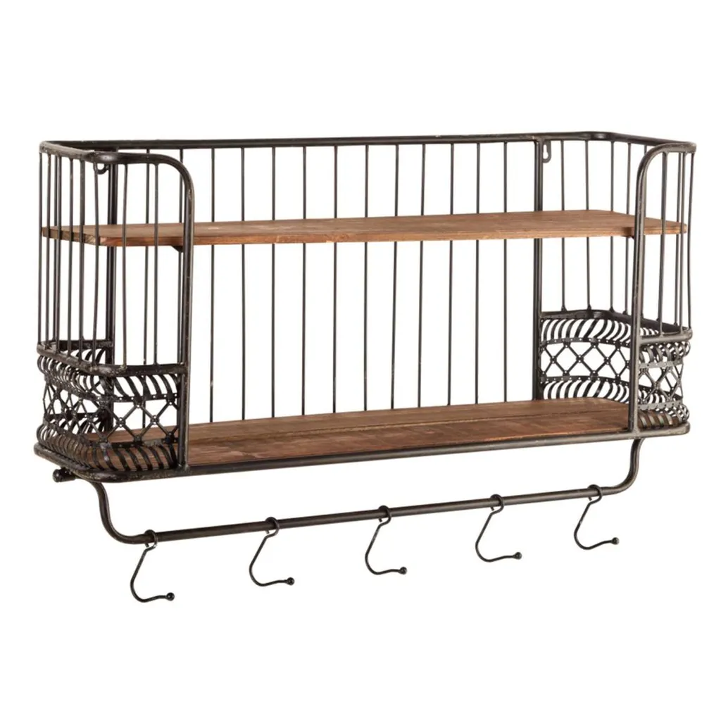 Wandregal Küchenregal Ablage Wandboard Hängeregal Mit Hakenleiste Iva 72 Cm