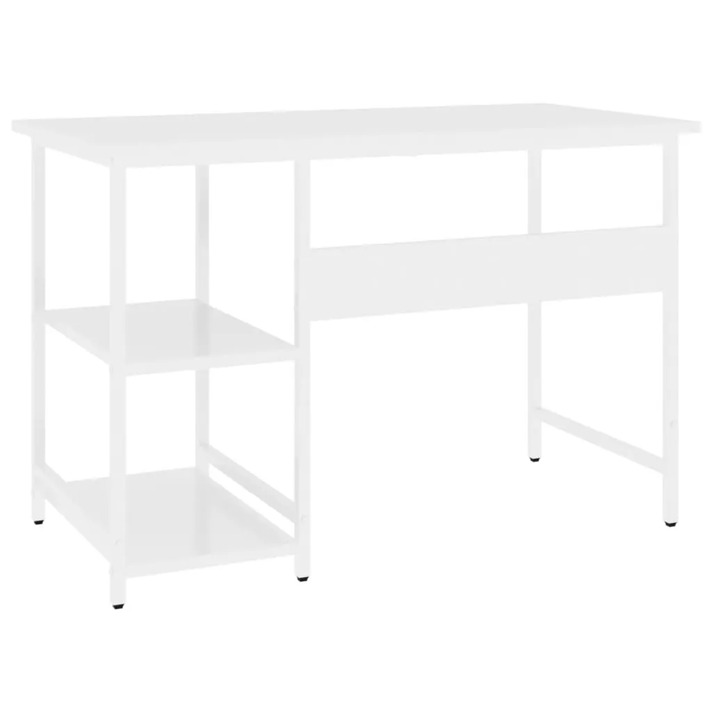 VidaXL Computertisch Weiß 105x55x72 Cm MDF Und Metall – Bild 5