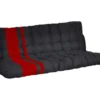 Futonmatratze Für Klappsofa-Betten - 1 Zone - Härtegrad 1 - 135 X 190 Cm - Stärke 10 Cm - Rot & Schwarz - MODULO