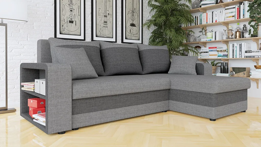 Mirjan24 Ecksofa Fano Lux, Eckcouch Mit Zwei Bettkasten Und Schlaffunktion, L-Form Sofa Seite Universal Vom Hersteller (Lux 05 + Lux 06) – Bild 2
