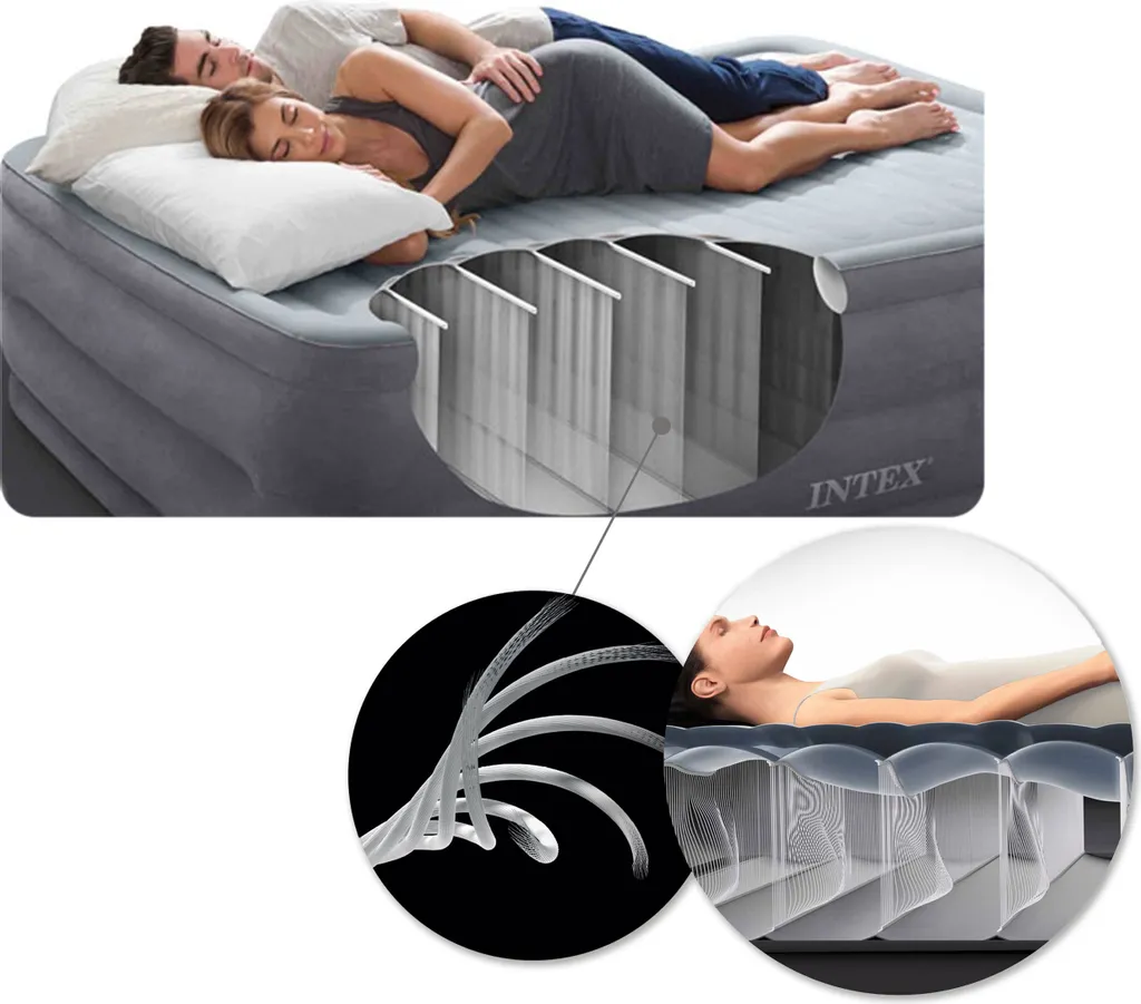 Intex Luftbett Full Dura Beam Pillow Rest Classic 137x191x25cm – Bild 7