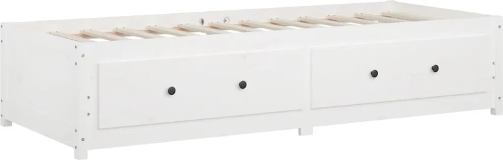 VidaXL Tagesbett Weiß 90x190 Cm 3FT Single Massivholz Kiefer – Bild 6