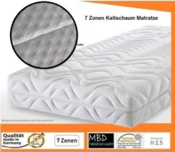 Exklusiv 20 ➽ NEW ➽ Orthopädische 7 Zonen Matratze, (120 X 200 Cm - H2,5 ) , Raumgewicht Von 30 KG/m³ ➽ In Deutschland Hergestellt
