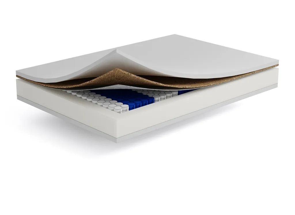 GRAINGOLD NIKY Federkernmatratze 140x200 Cm Mit Kokosmatte Und Hypoallergenem Bezug 7 Zone System Matratze H2/H3