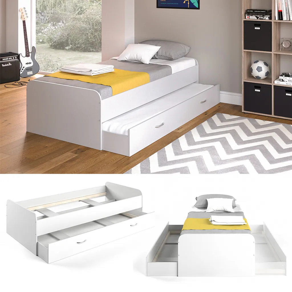 VitaliSpa Kojenbett Enzo Weiß 203,2 X 94 X 52,4 Cm Holzwerkstoff