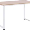 HOMCOM Schreibtisch Küchentisch Computertisch Arbeitstisch PC-Tisch Bürotisch Arbeitstisch Für Zuhause MDF Weiß 120 X 60 X 76 Cm