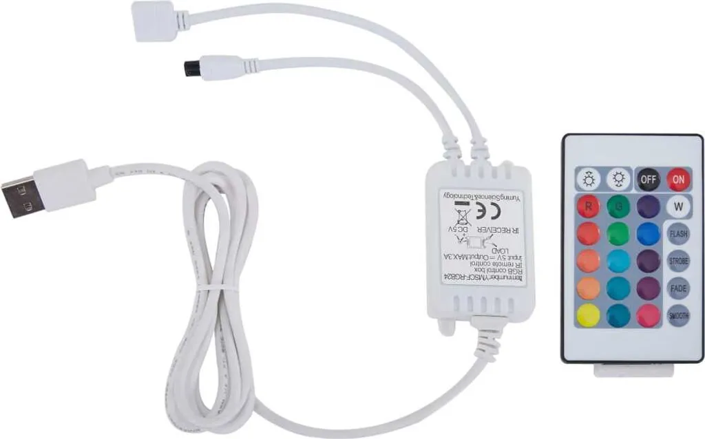 VidaXL Bettgestell Mit LED Weiß Kunstleder 90x200 Cm – Bild 8