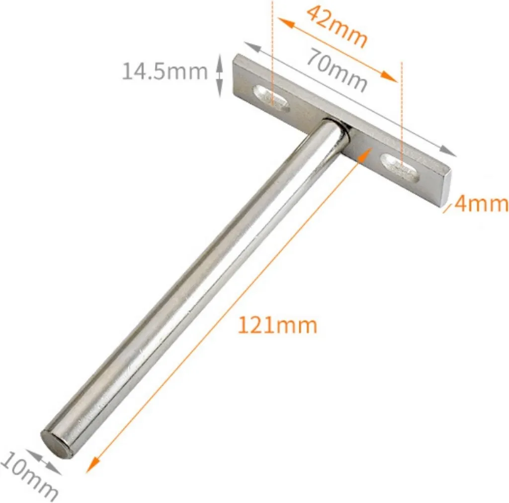 5 Paar Schwebende Regalhalterungen Für Wandboard, Schweberegalunsichtbar | Holzregalhalter 5-Zoll - Regalträger Unsichtbar Für Hängeregal Bücherregal | 121mm Tablarträger Verdeckt - T-Regalhalterung – Bild 2