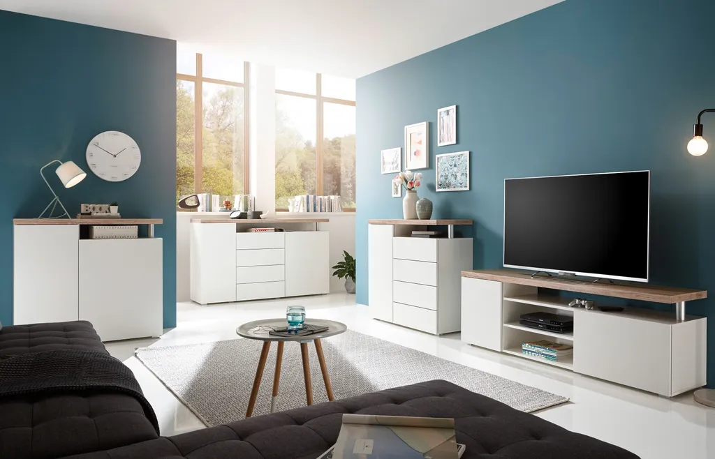 TV-Lowboard Unterschrank Fernsehtisch Rack HiFi Element Schrank "Vannes I" – Bild 3