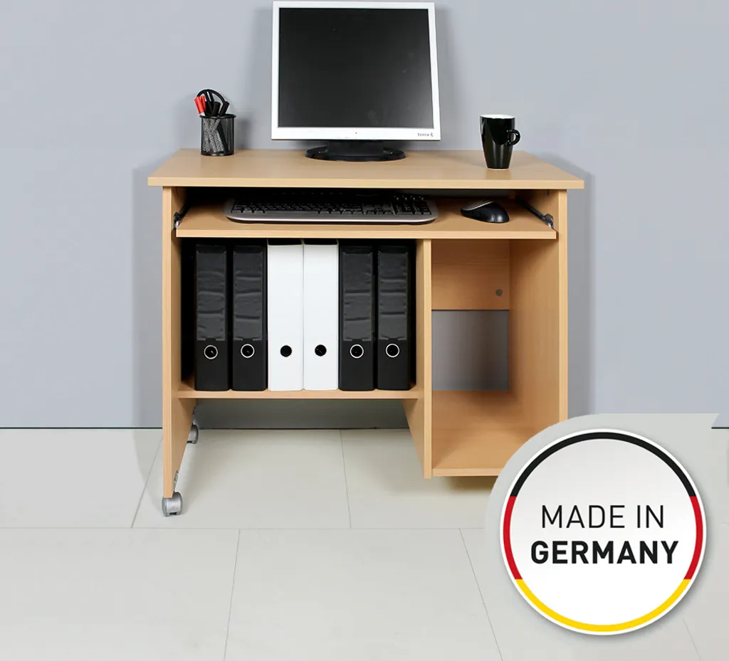 Germania Computertisch Auf Laufrollen In Buche-Nachbildung, 0482-11 – Bild 13