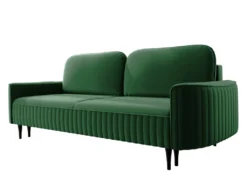 Mirjan24 Schlafsofa Vena, Couch Mit Schlaffunktion Und Bettkasten, Freistehendes 3 Sitzer Polstersofa, Sofagarnitur (Farbe: Velluto 10)