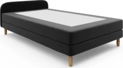 Hotelbett CALIANTE 2, Polsterbett Mit Bettkasten, Bett Komplett Set Mit Matratze , Doppelbett Ehebett, 90x200, Cosmic 800