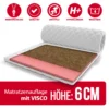 Topper 180 X 200 Cm Matratzenauflage Mit Kokos Visco-Schaum 7 Zonen Höhe Ca 6 Cm H2 H4 Mit Waschbarem Premium Bezug
