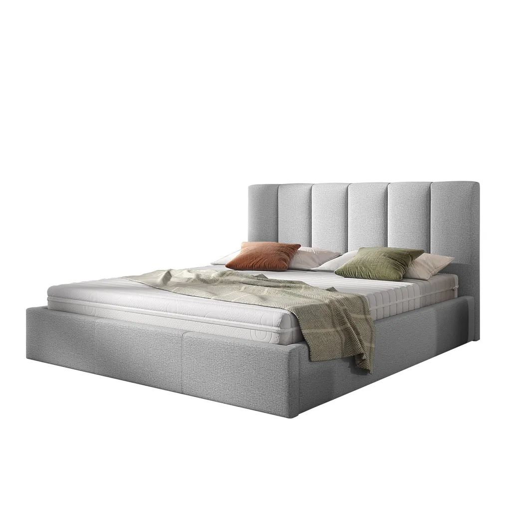 Mirjan24 Polsterbett Urbis A, Doppelbett Mit Bettkasten Und Lattenrost, Holzrahmen (Lars 90, Schlaffläche: 140x200 Cm) – Bild 2