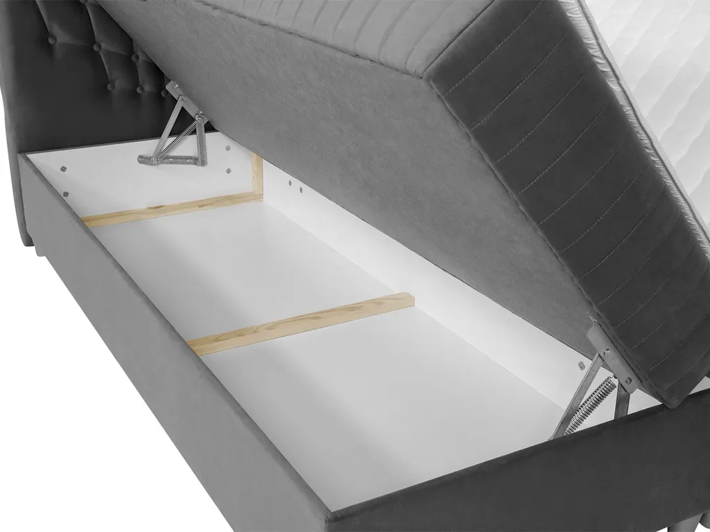 Mirjan24 Boxspringbett Prowansja, Ehebett Mit Zwei Bettkästen, Doppelbett Mit Topper, Schlafzimmer (Manila 18, Größe: 180x200 Cm) – Bild 5