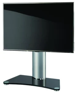 Fernseher TV Stand Ständer Halterung Standfuss Fernsehtisch Monitor Halter Glas