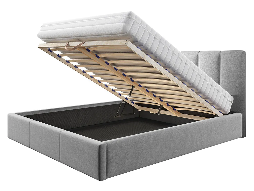 Mirjan24 Polsterbett Urbis A, Doppelbett Mit Bettkasten Und Lattenrost, Holzrahmen (Lars 90, Schlaffläche: 140x200 Cm) – Bild 5