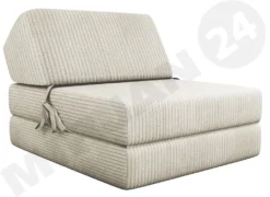 Mirjan24 Sofa Kevin Cord Mit Schlaffunktion, Schlafsofa, Bettsessel, Klappmatratze (Farbe: Poso 100)