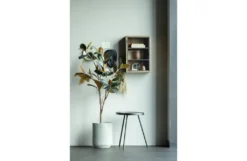 WOOOD Teddy Hängeschrank Naturel - Wandvitrine Holz Metall Vitrinenschrank Wandregal 60x40x20 Cm