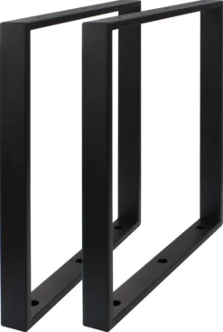 Natural Goods Berlin Regal RAHMEN, Regalhalterung, Regalträger, Wandregal, Wandkonsole, Schwarz, 2 Stück