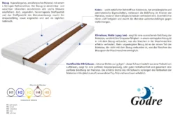 Schaumstoff Matratze 100x220 Cm Doppelmatratze, H3 & H4 Komfortschaummatratze 10 Cm Hoch Kokosfaser Mit Klimafaser, Hypoallergen, HR-Schaum, Wendematratze, Gesteppter & Abnehmbarer Bezug Trento