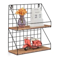 Relaxdays Wandregal Industrial Stil L