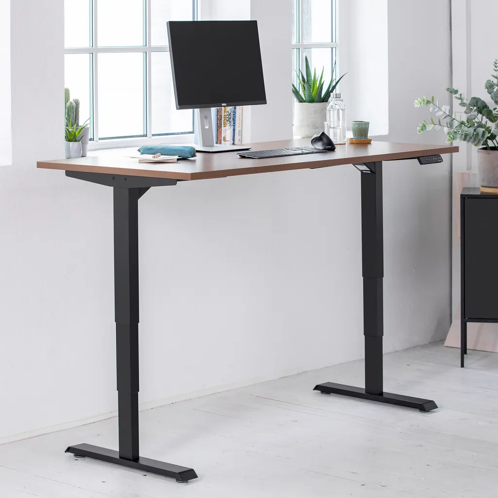Ergotopia Desktopia Lite, Höhenverstellbarer Schreibtisch, Elektrisch Höhenverstellbares Tischgestell Mit Memory Funktion, Kollisionsschutz – Bild 4