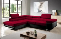 FURNIX Zante Eckcouch L-Form Sofa Schlafsofa Couch Schlaffunktion MA 1100+KR 02
