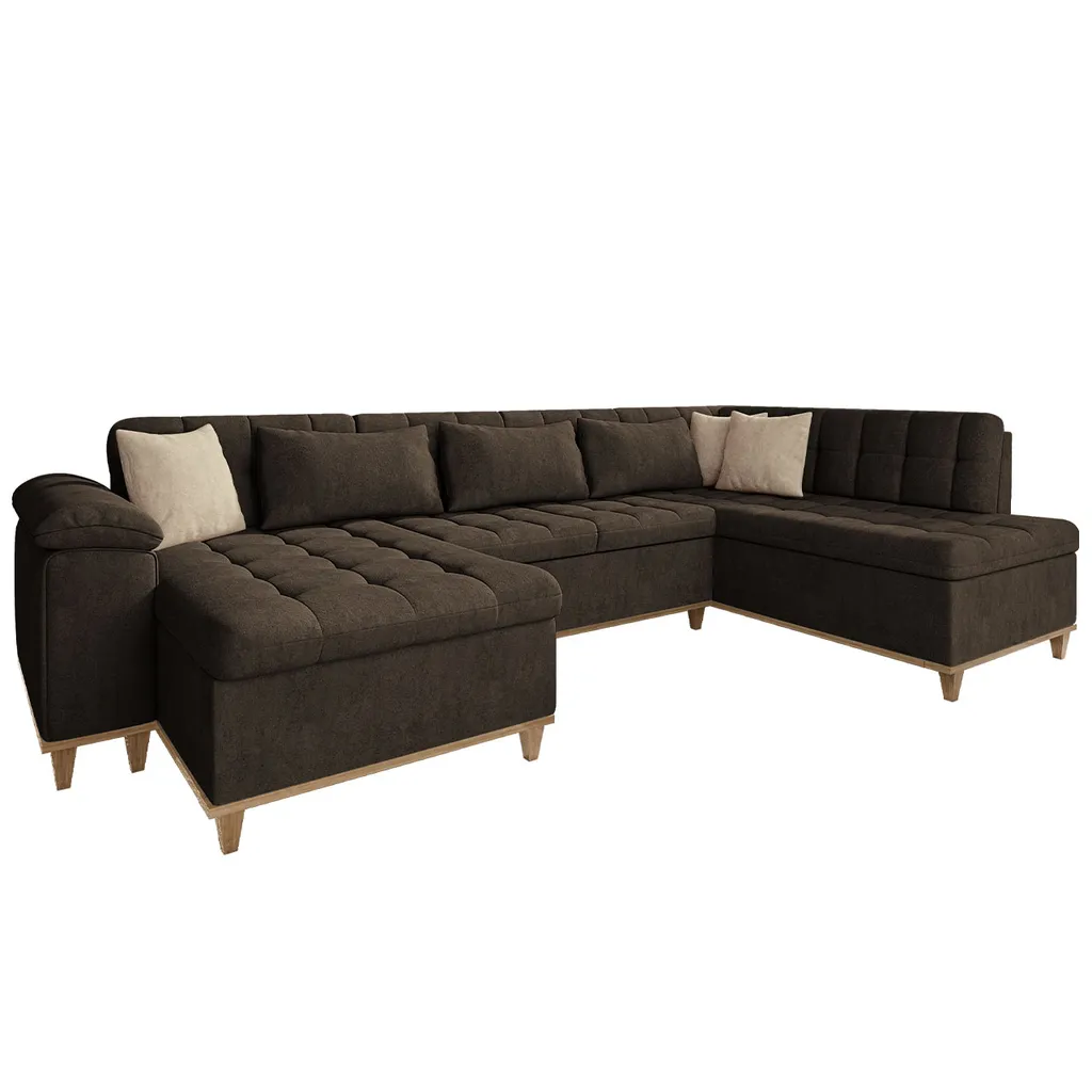 Mirjan24 Ecksofa Nikos, Eckcouch Mit Schlaffunktion, Wohnlandschaft Vom Hersteller (Zetta 294 + Zetta 291, Seite: Links) – Bild 2