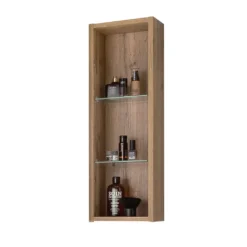 SCHILDMEYER Regal Wandregal Badregal Badmöbel Eiche Landhaus 21,6 X 70,7 X 16 Cm