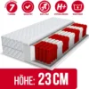 Matratze 180x200 Cm MEDIC MAX MULTI 7 Zonen H3 MULTIPOCKET Taschenfederkern Höhe Ca. 23 Cm Mit Waschbarem Premium Bezug