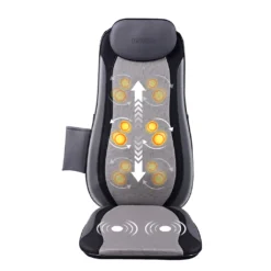 OneTwoFit 2D/3D Shiatsu Massagesessel Kissen Rückenheizung Abnehmbares Kissen OT320