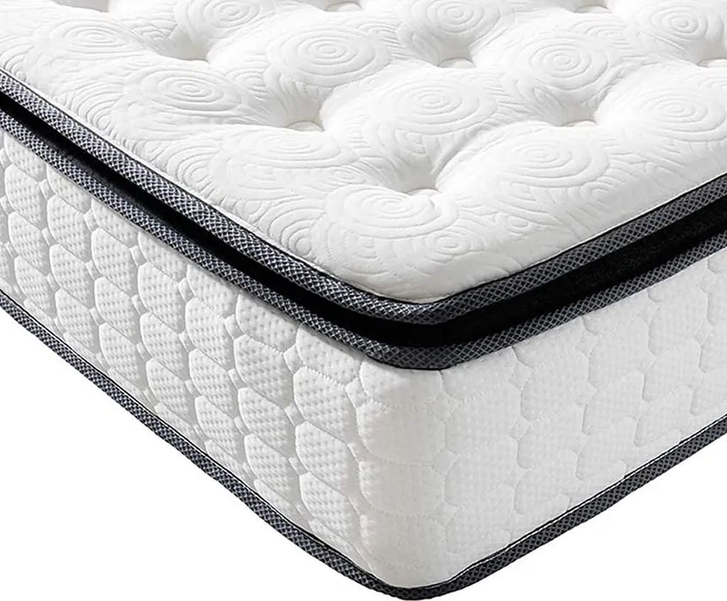 Vesgantti Matratze 120x200 7-Zonen Taschenfederkernmatratze Modern Tonnentaschenfederkernmatratze (H4, Fashion Pillow-top 27cm)