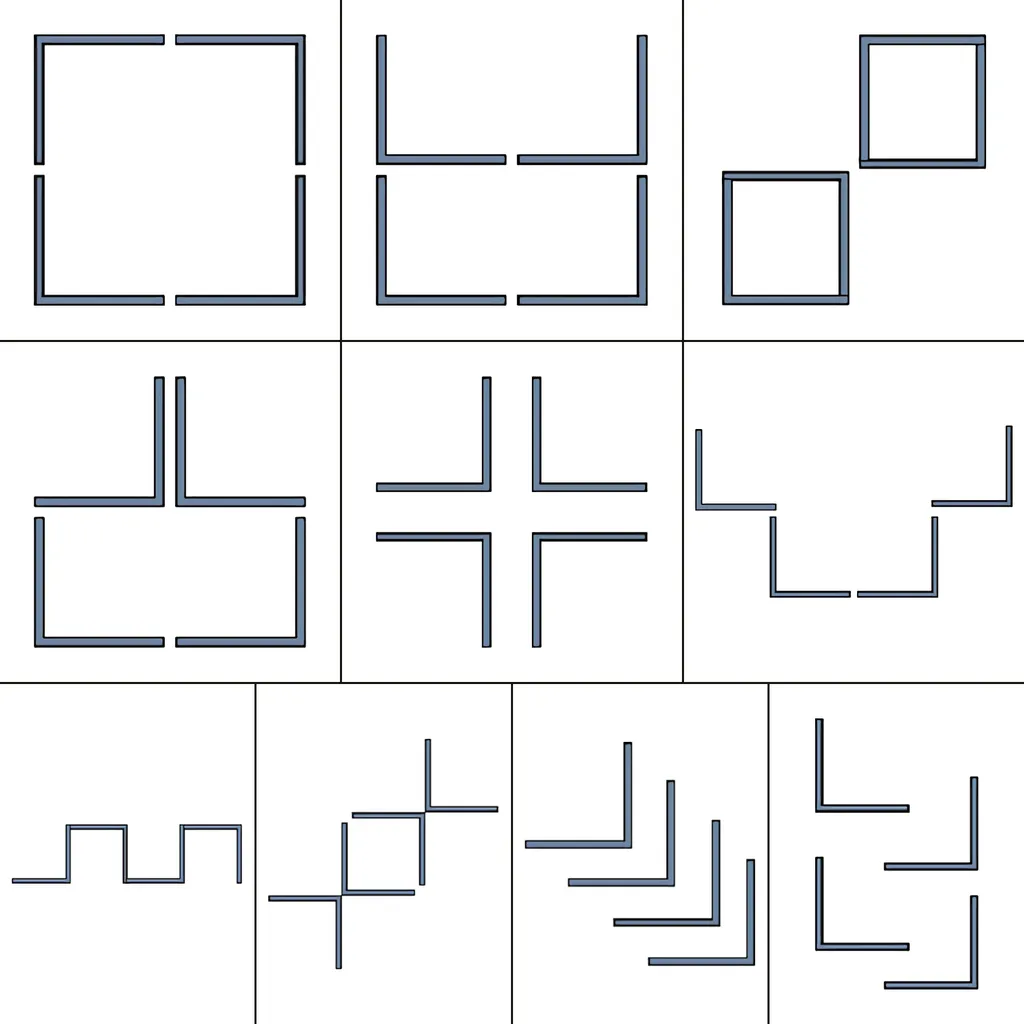 Wandregal Broby Im 4er Set Wandboard Schweberegal In L-FormNachbildungegal 30 X 30 X 16 Cm Hängeregal Bücherregal Für Wohnzimmer Schwarz – Bild 7