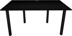 Gaming Tisch CODE BIG, Computertisch, Gametisch, PC Tisch Schreibtisch , 160x73-76x80, Schwarz/schwarze Beine