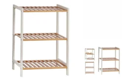 Regal Braun Weiß Holz 25 X 62 X 47 Cm