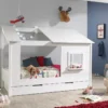 Vipack Baumhausbett 90 X 200 Cm Weiß Inkl. Bettschublade