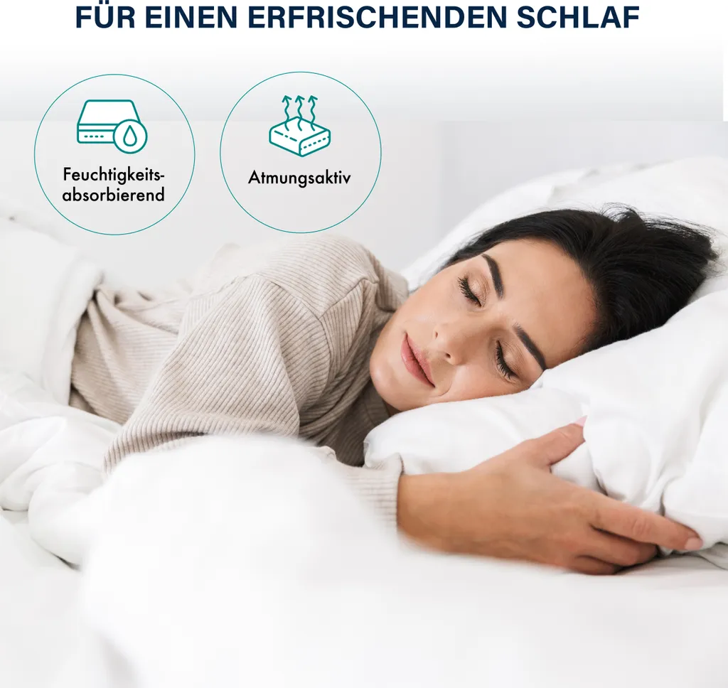 Essence Sleep Topper - THEO - 7-Zonen Gelschaum-Matratzenauflage Temperaturregulierend 140x200x7 Cm – Bild 7