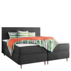 Mirjan24 Boxspringbett Flo, Bett Mit Zwei Bettkästen, Stilvoll Schlafzimmer Doppelbett (Itaka 27, Größe: 160x200 Cm)