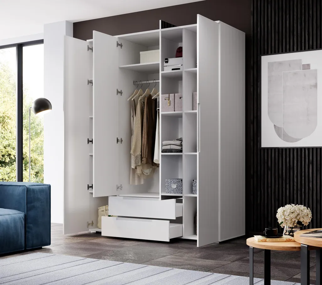 Kleiderschrank Schlafzimmerschrank Drehtürenschrank Schrank "Suzette IV" – Bild 5