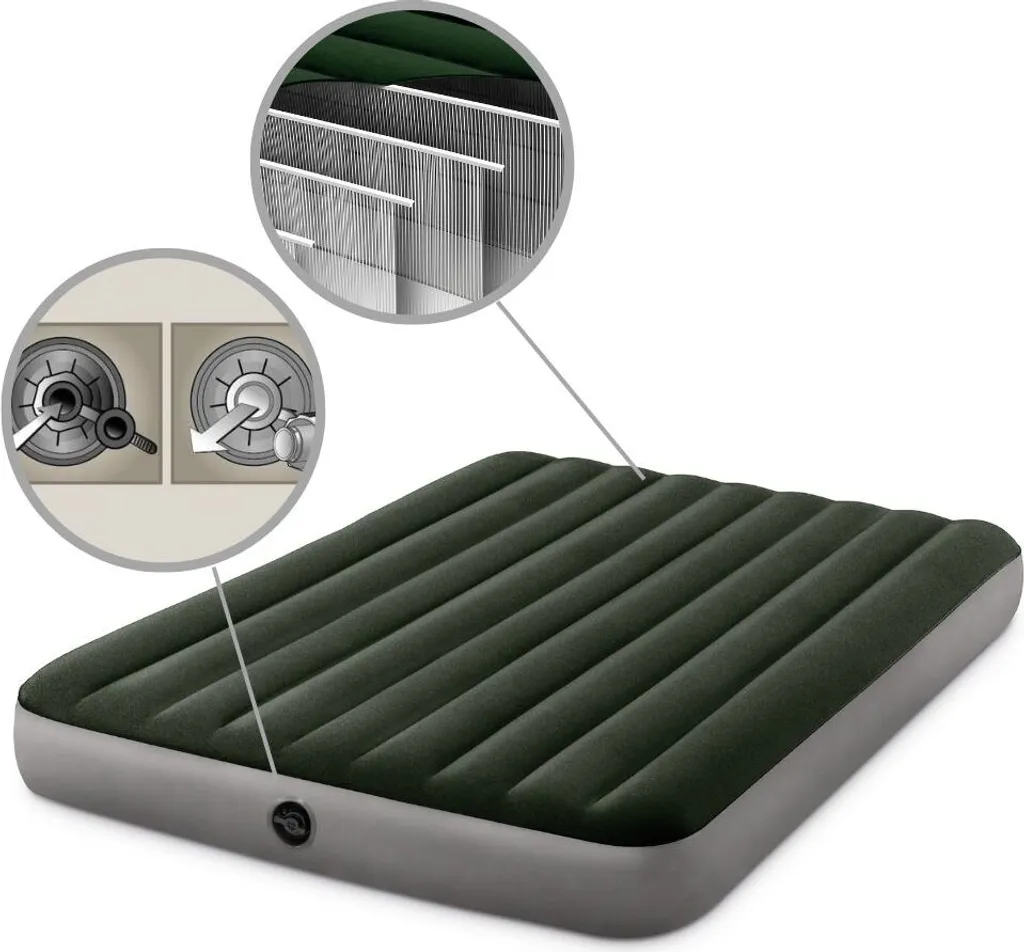 Intex Luftmatratze Mit Luftpumpe Dura-Beam191 Cm Vinyl/PVC Grün – Bild 5