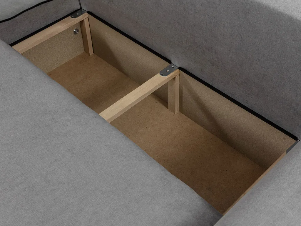 Mirjan24 Ecksofa Dakar, Stilvoll Eckcouch Mit Bettkasten Und Schlaffunktion,Universell (Farbe: Manila 02 + Manila 04) – Bild 5