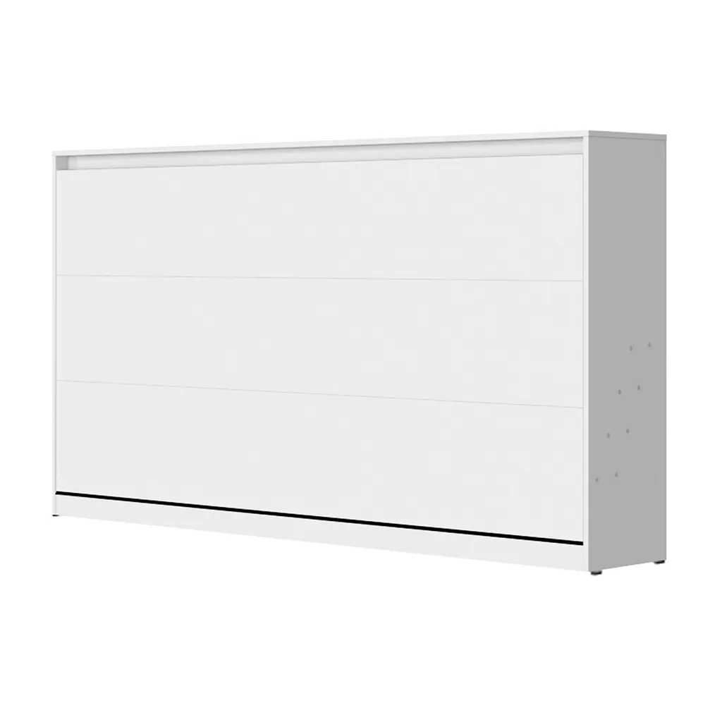 SMARTBett Schrankbett Classic 100x200cm Horizontal Weiss – Bild 9