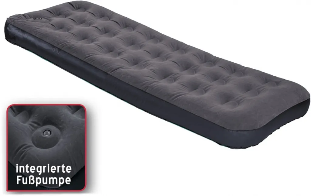 Luftbett / Gästebett Aufblasbar Happy People Single +Pumpe 191x75x22cm – Bild 3