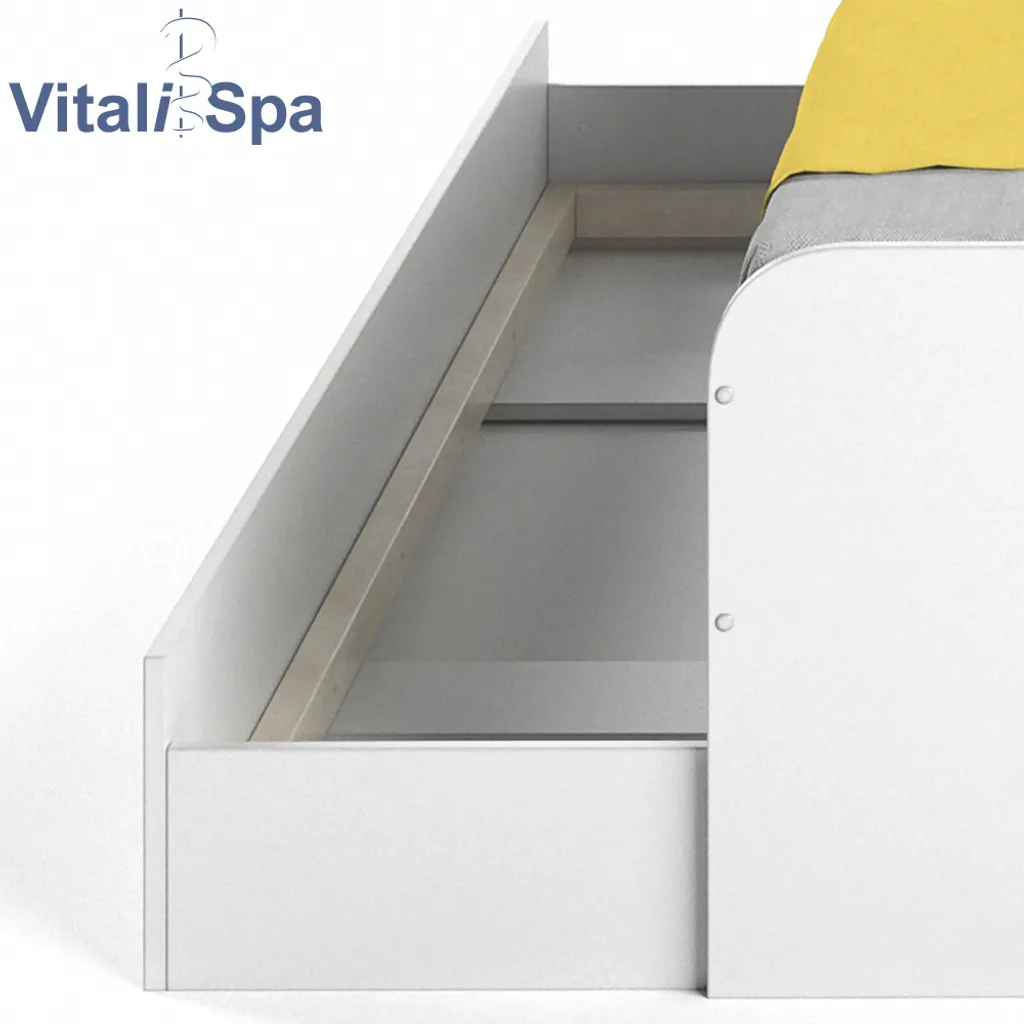 VitaliSpa Kojenbett Enzo Weiß 203,2 X 94 X 52,4 Cm Holzwerkstoff – Bild 6