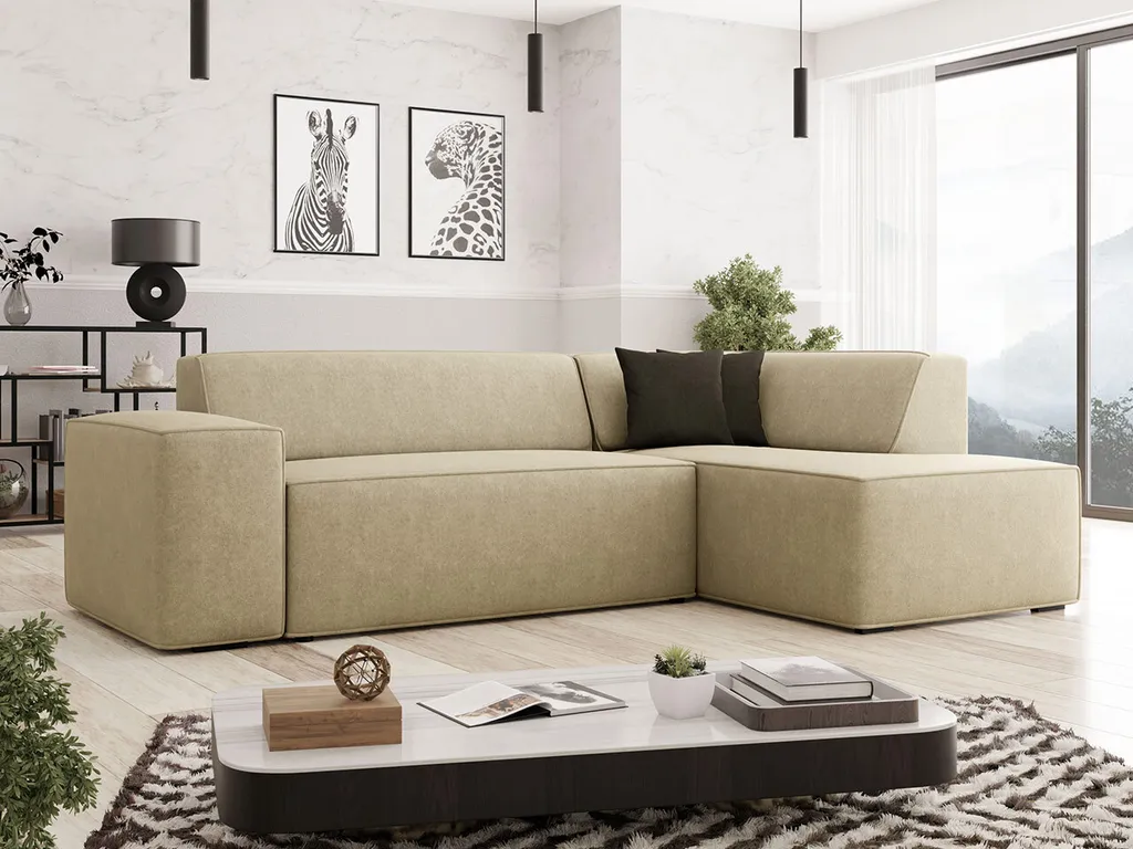 Mirjan24 Ecksofa Lordin, Polsterecke, L-Form Sofa, Polstergarnitur, Eckcouch Vom Hersteller (Zetta 291 + Zetta 294, Seite: Rechts) – Bild 3