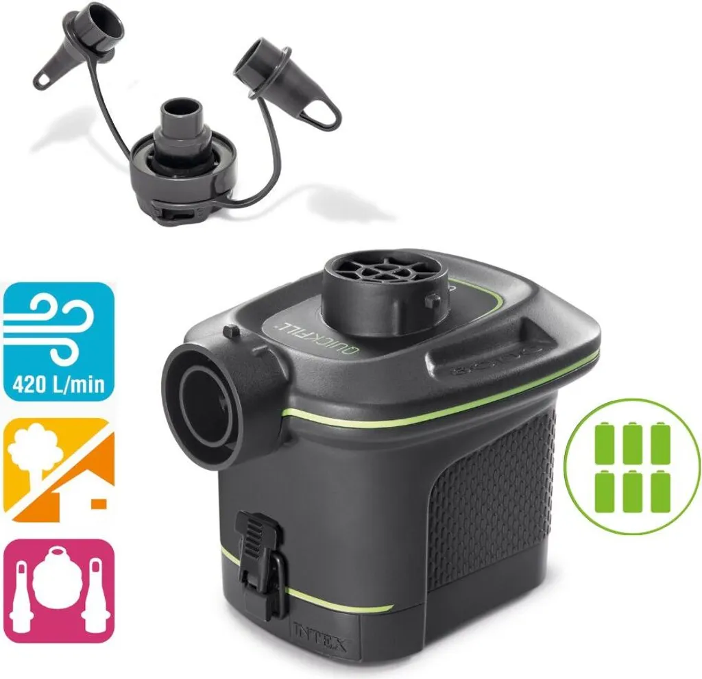 Intex Luftmatratze Mit Luftpumpe Dura-Beam191 Cm Vinyl/PVC Grün – Bild 8