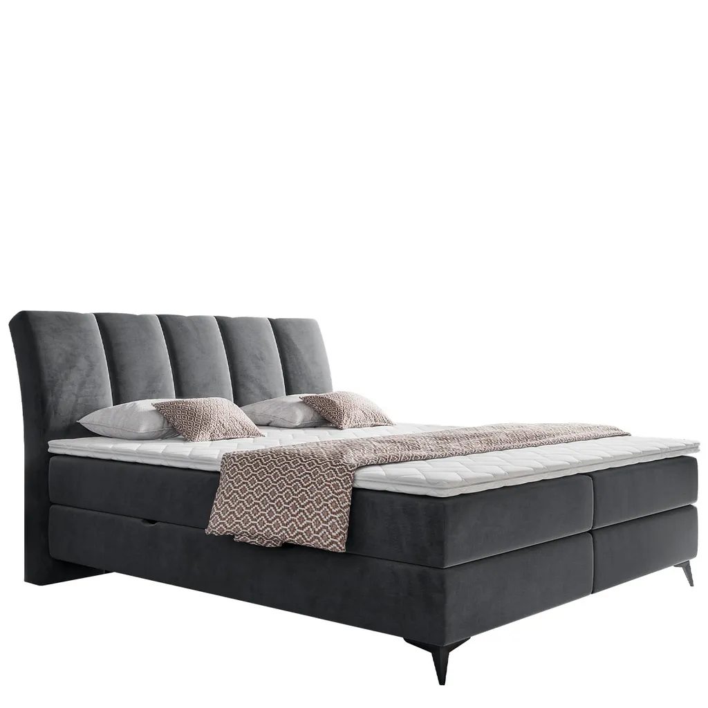 Mirjan24 Boxspringbett Forever, Bett Mit Zwei Bettkästen, Stilvoll Schlafzimmer Polsterbett (Fresh 32, Größe: 180x200 Cm)