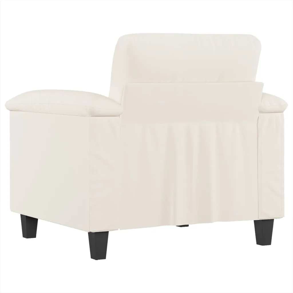 VidaXL 1-Sitzer-Sofa Beige 60 Cm Mikrofasergewebe – Bild 5