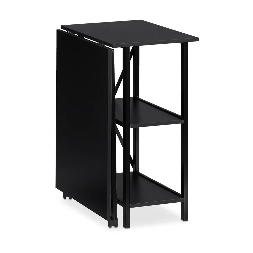 Relaxdays Schreibtisch Klappbar Mit Ablagen – Bild 6
